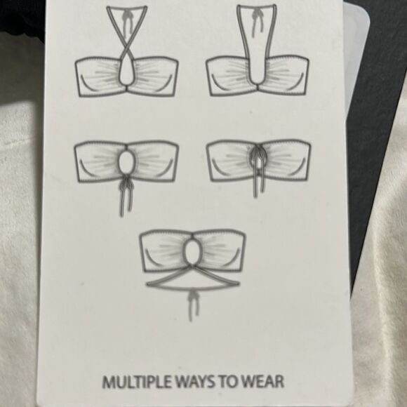 DKNY NWT LADIES BATHING SUIT TIE DYE TRIANGLE BIKINI TOP HALTER DESIGN ONLY - Picture 5 of 8